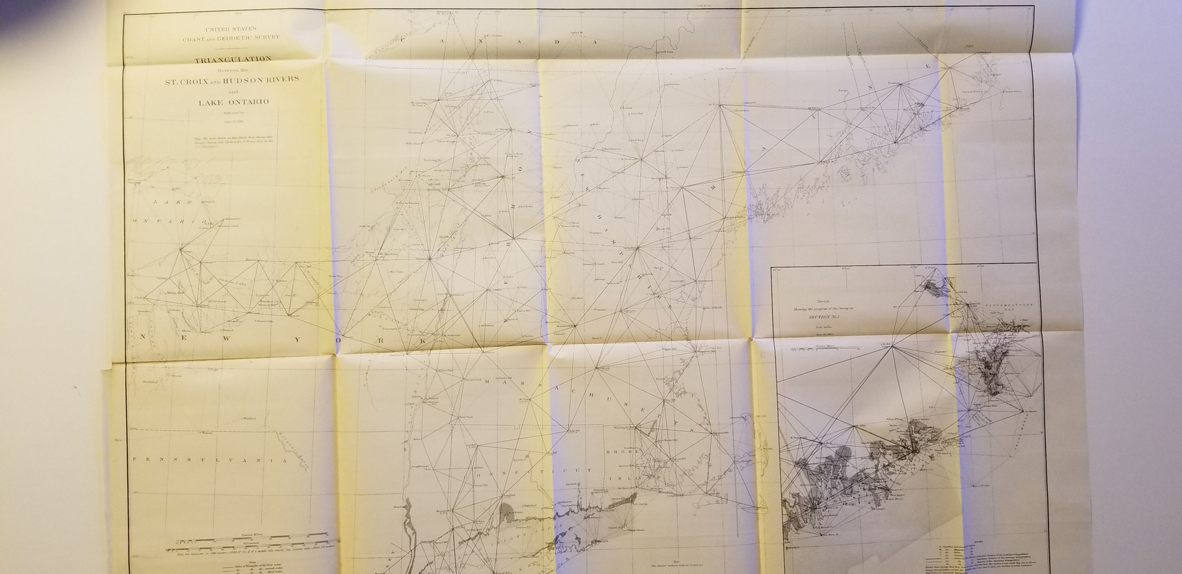 USCGS Triangulation Between the St. Croix and Hudson Rivers