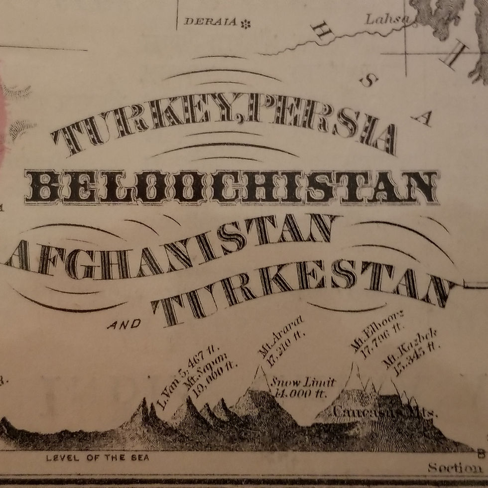 Thumbnail: Map of Turkey, Persia, Beloochistan, Afghanistan, Turkestan, F. McNally, 1873