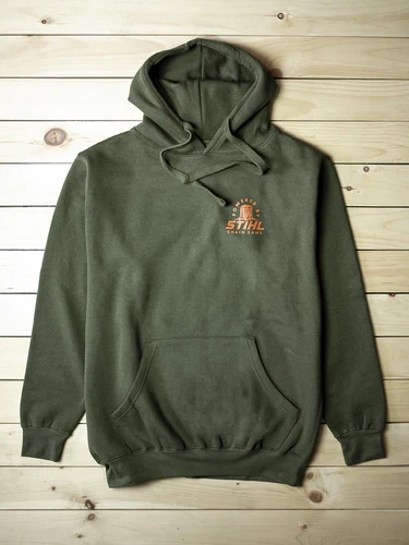 Powered By Stihl Grreen Hoodie Prospect Equipment