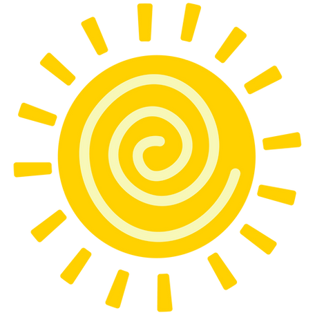 graphic of a sun