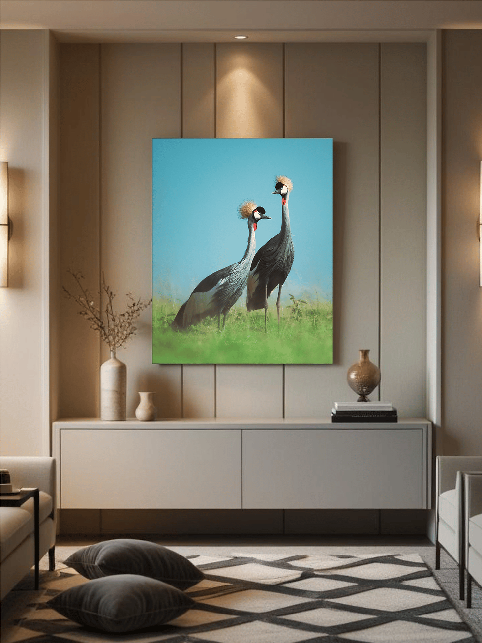 Thumbnail: Crowned Birds by www.artofjungle.com