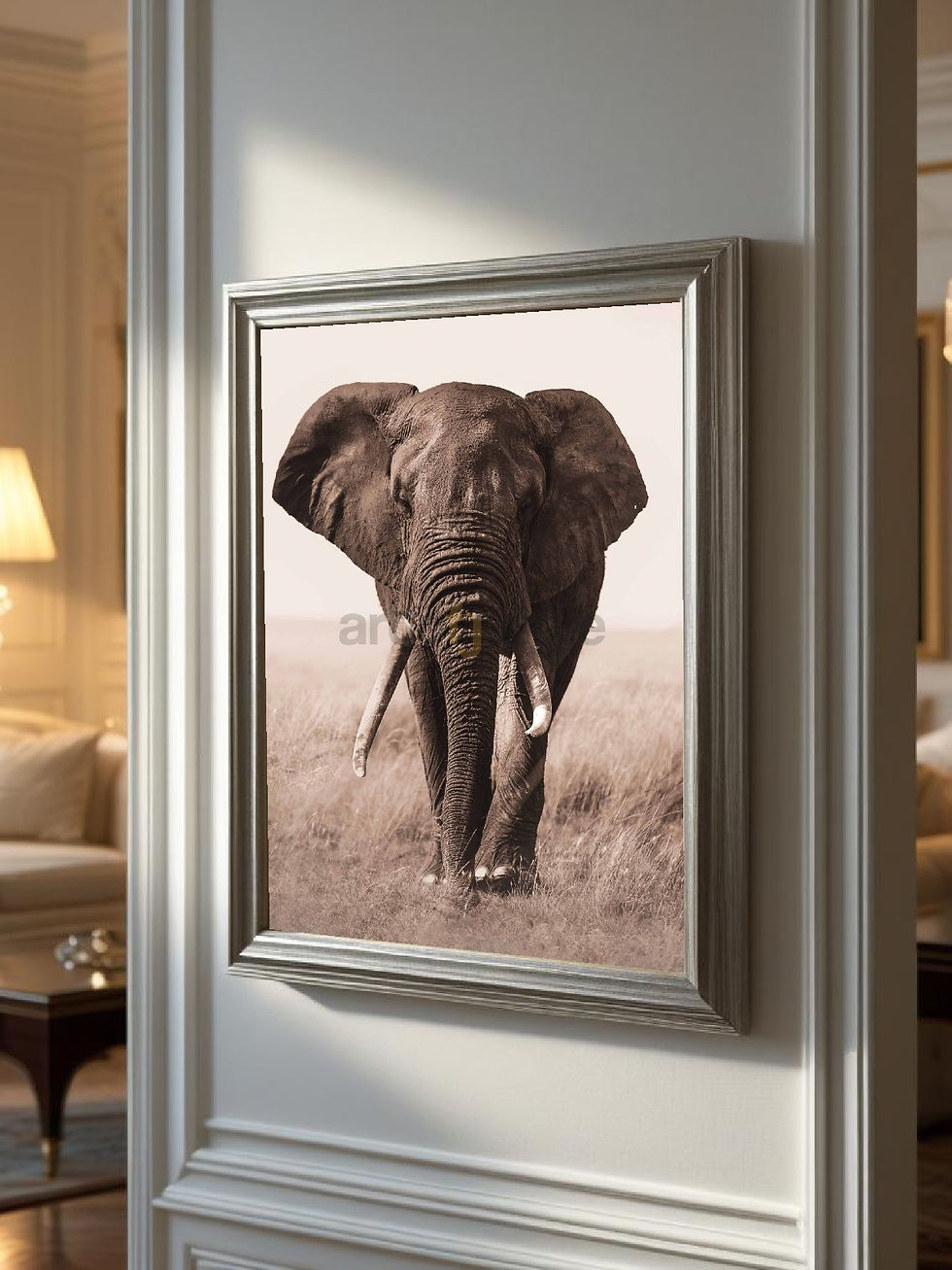 Thumbnail: Elephant Standoff by www.artofjungle.com
