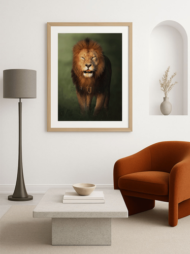 A Lion's Stand | Artofjungle