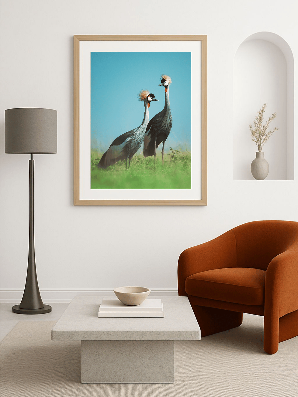 Thumbnail: Crowned Birds by www.artofjungle.com
