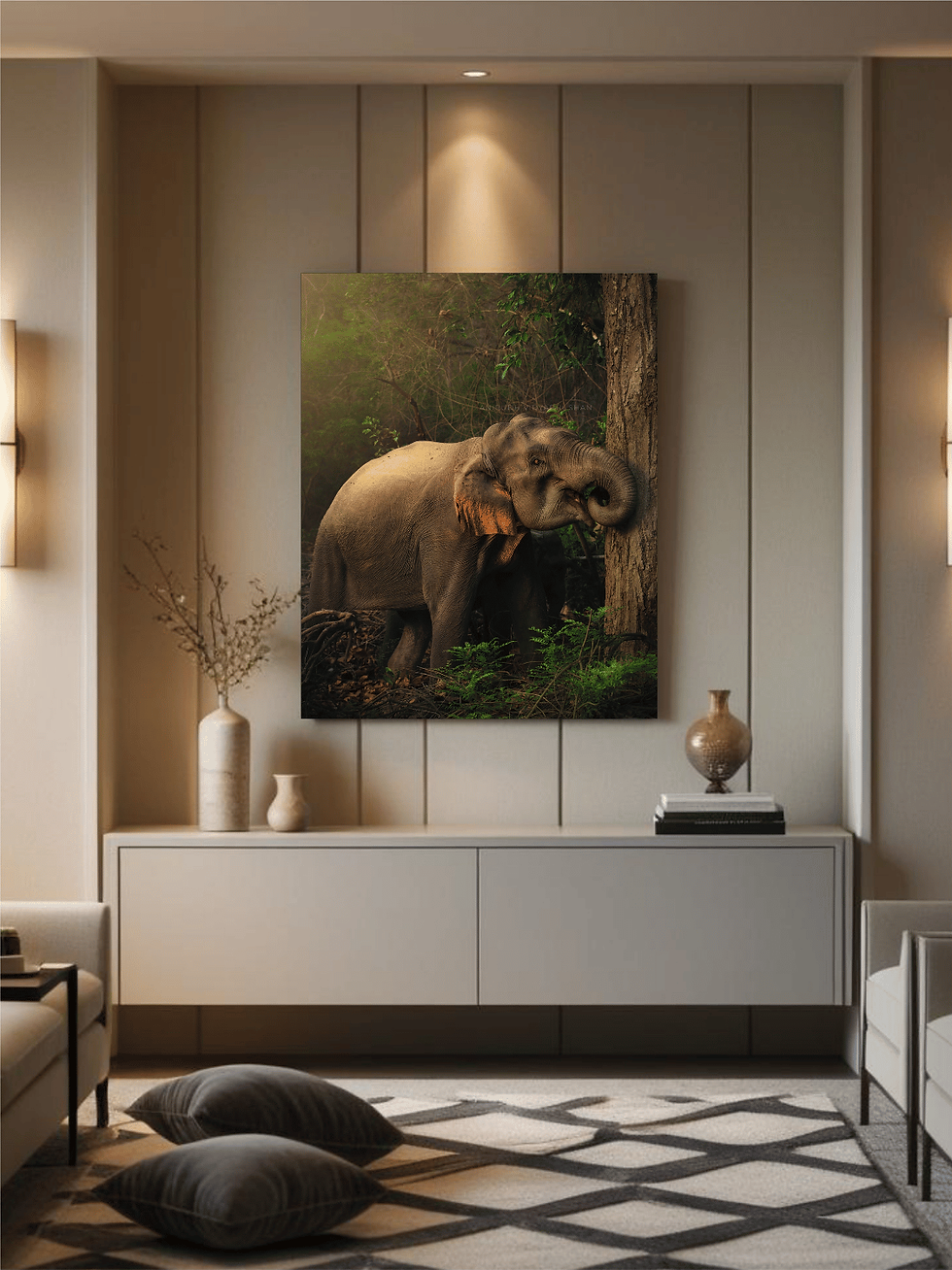 Thumbnail: Elephant and the Tree by www.artofjungle.com
