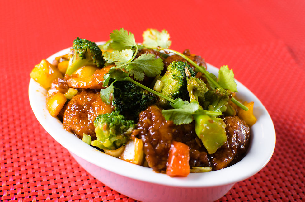 Arranged Food and Objects