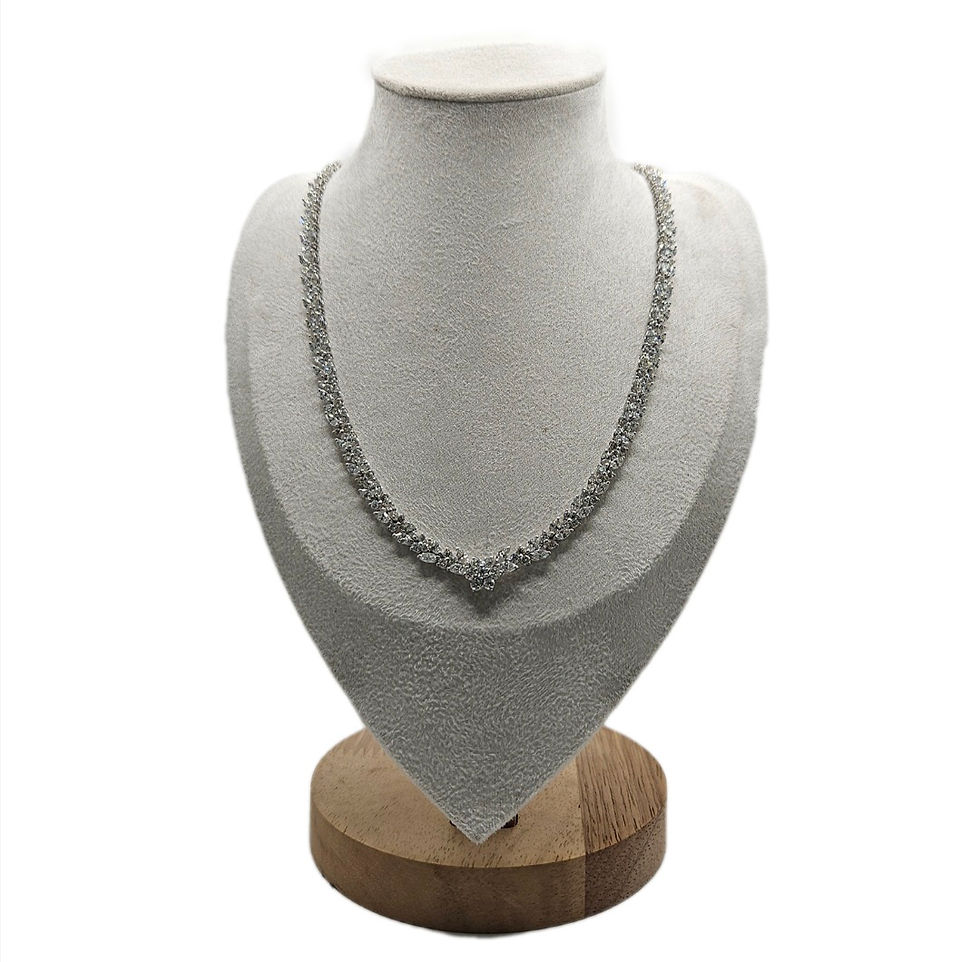 Preloved 14‑Carat Natural Diamond Necklace in 18k Gold