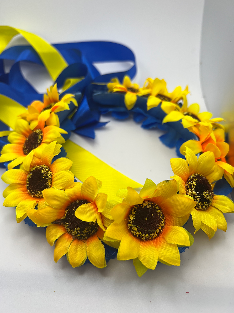 Sunflower & Ribbon Ukrainian Wreath