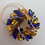 Thumbnail: Blue and Yellow Ukrainian Wreath Brooch – Handmade Patriotic Pin