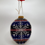 Thumbnail: Beaded Christmas ornament, leather back 3.5” long