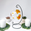 Thumbnail: Floral candle Holder with Daisies and Daffodils, Hand Painted