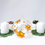 Thumbnail: Floral candle Holder with Daisies and Daffodils, Hand Painted