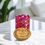 Thumbnail: Personalized Engraved Reasons I Love You Jar, hand painted in burgundy red and gold accents