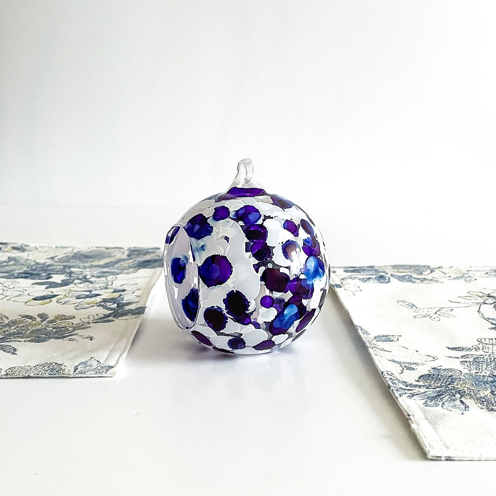 Thumbnail: a unique and sticking design, this abstract blue ,white  and black candle holder its a great addition to your home decor.