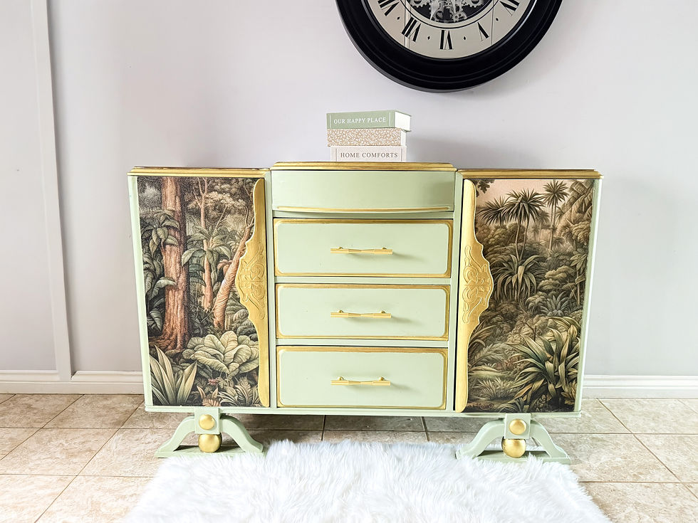 Thumbnail: French Provincial Cabinet , Upcycled Statement Furniture
