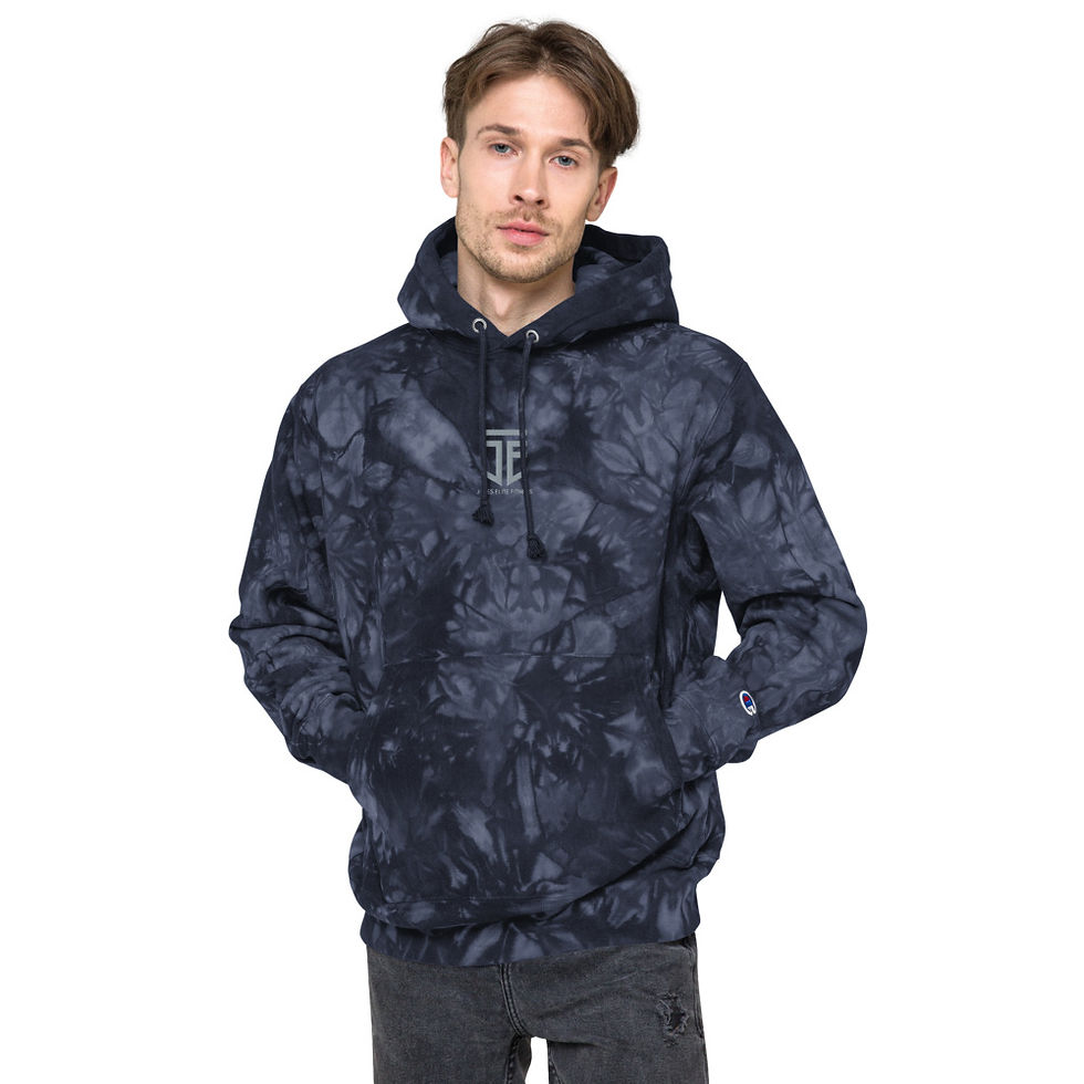 Thumbnail:  JE Unisex Champion tie-dye hoodie