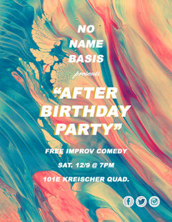 No Name Basis Improv group Graphic Design