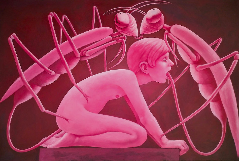 L'amore degli insetti (2024), acrylic on cardboard, 120x80 cm.jpg