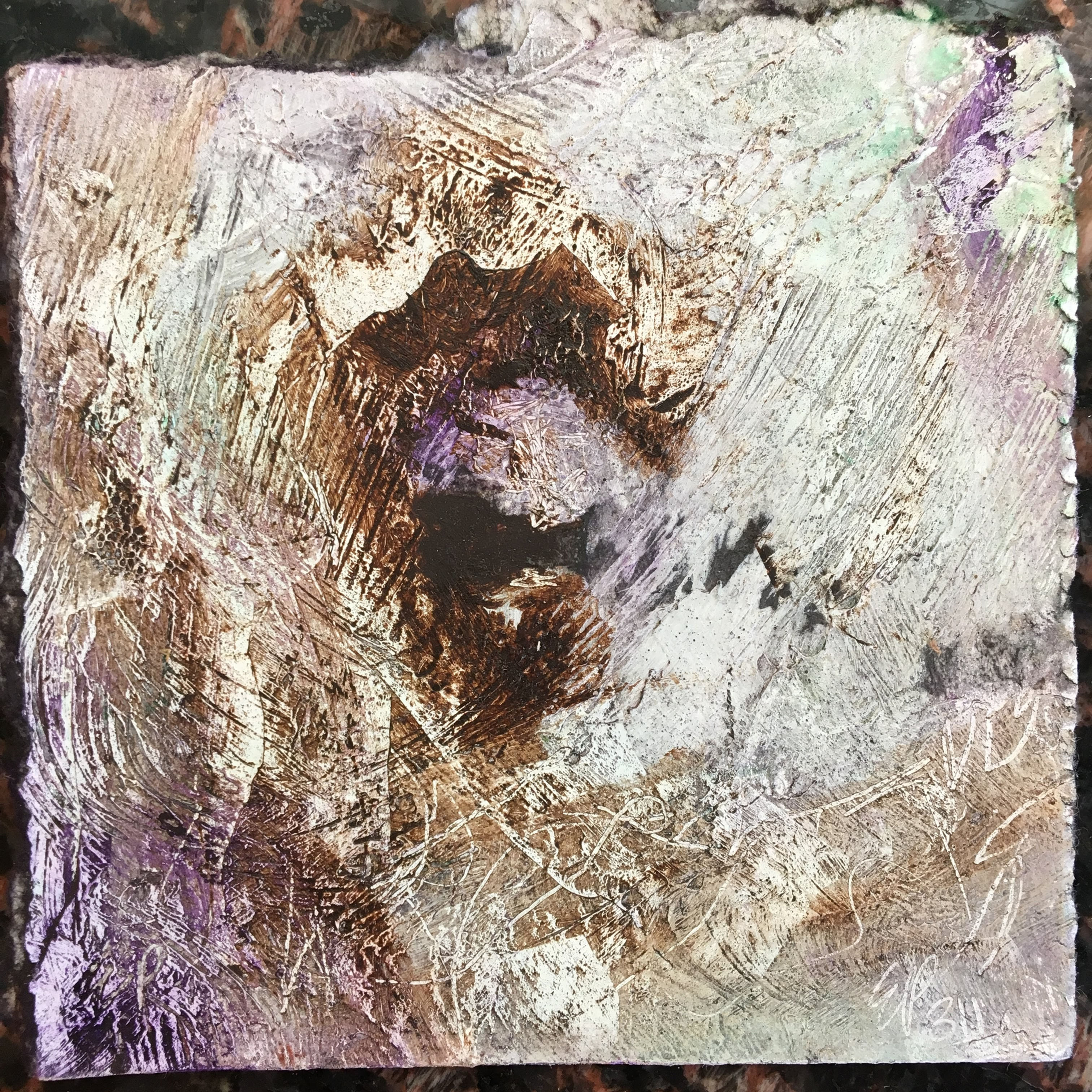 4x4 on paper Purple and Brown