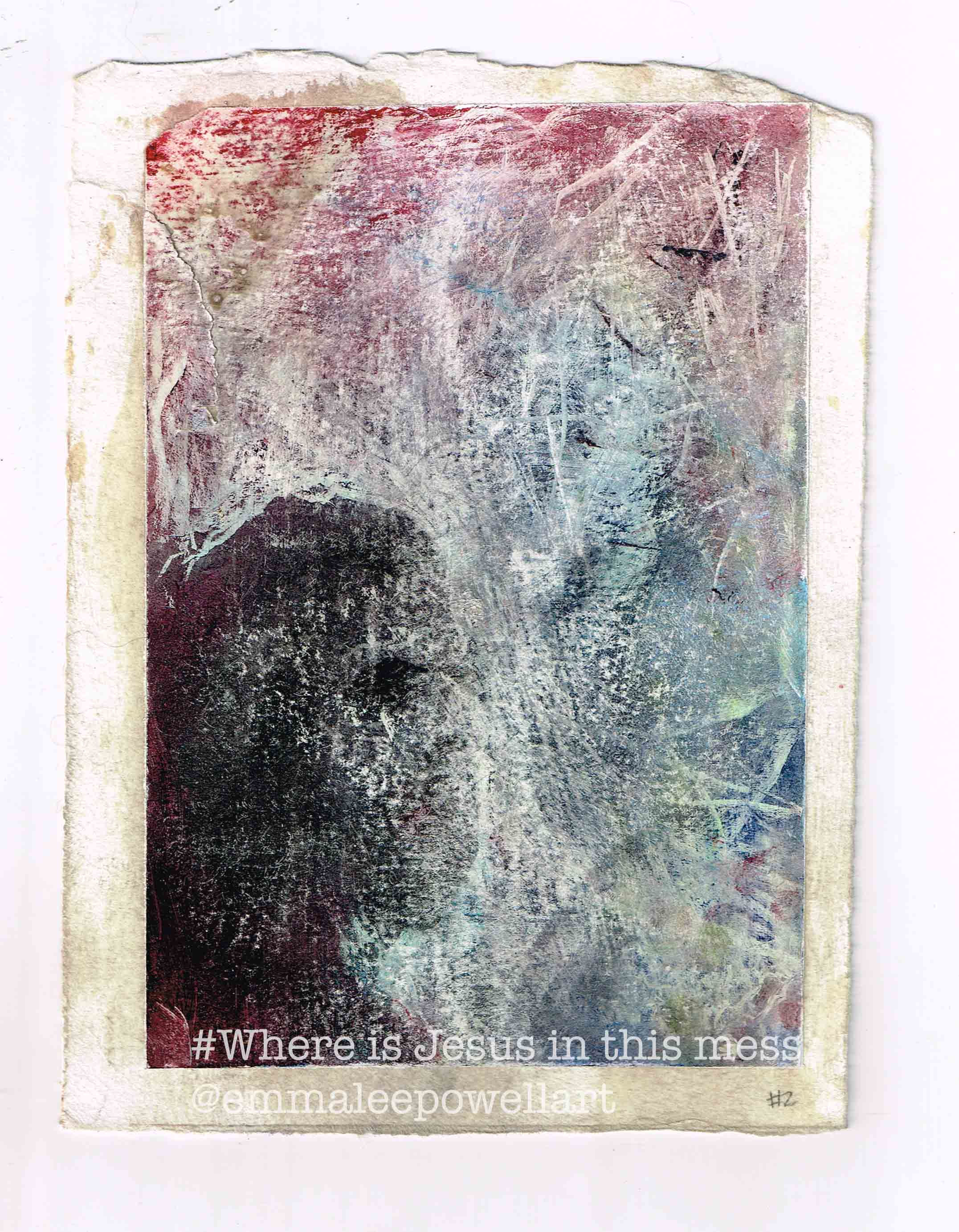 6"x8" Where is Jesus in this mess? #2