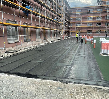 Baustellenbild Bayernheim Bayreuth Gebr. Donhauser