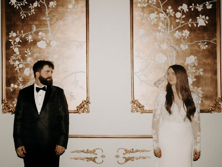 Erin & Kyler's Enchanting Autumn Wedding | Moody Fall Celebration