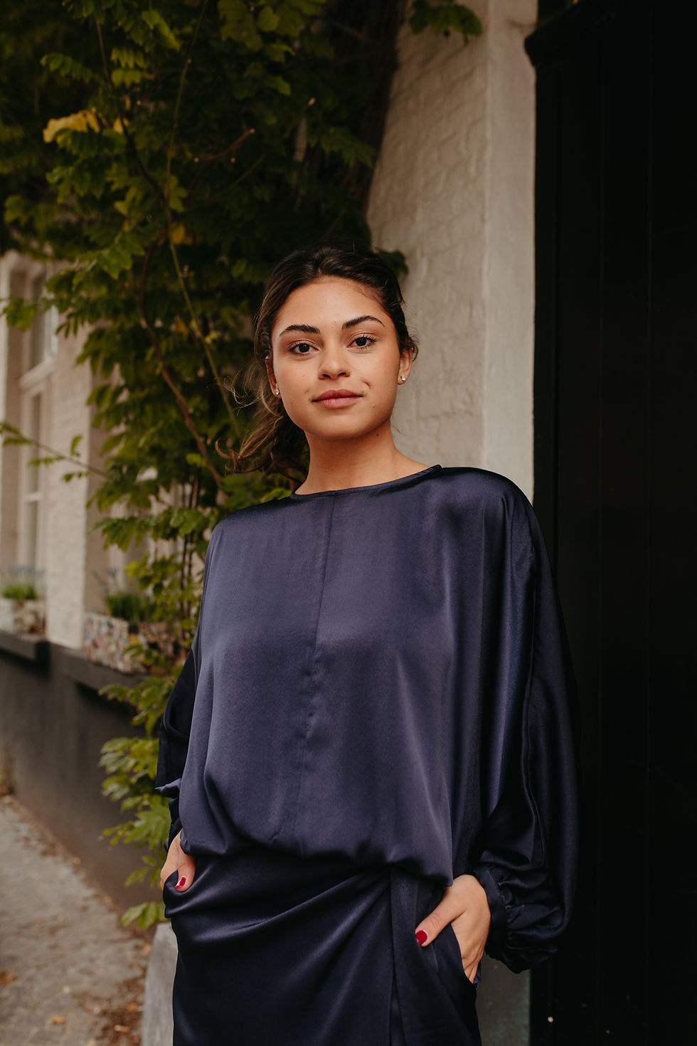 Thumbnail: BLOUSE ZOE DARK BLUE