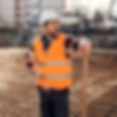 Contractor standing around