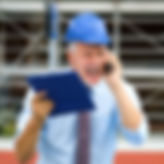 Contractor yelling on the phone