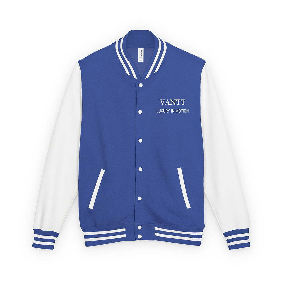 Thumbnail: Vantt Unisex Heavyweight Letterman Jacket