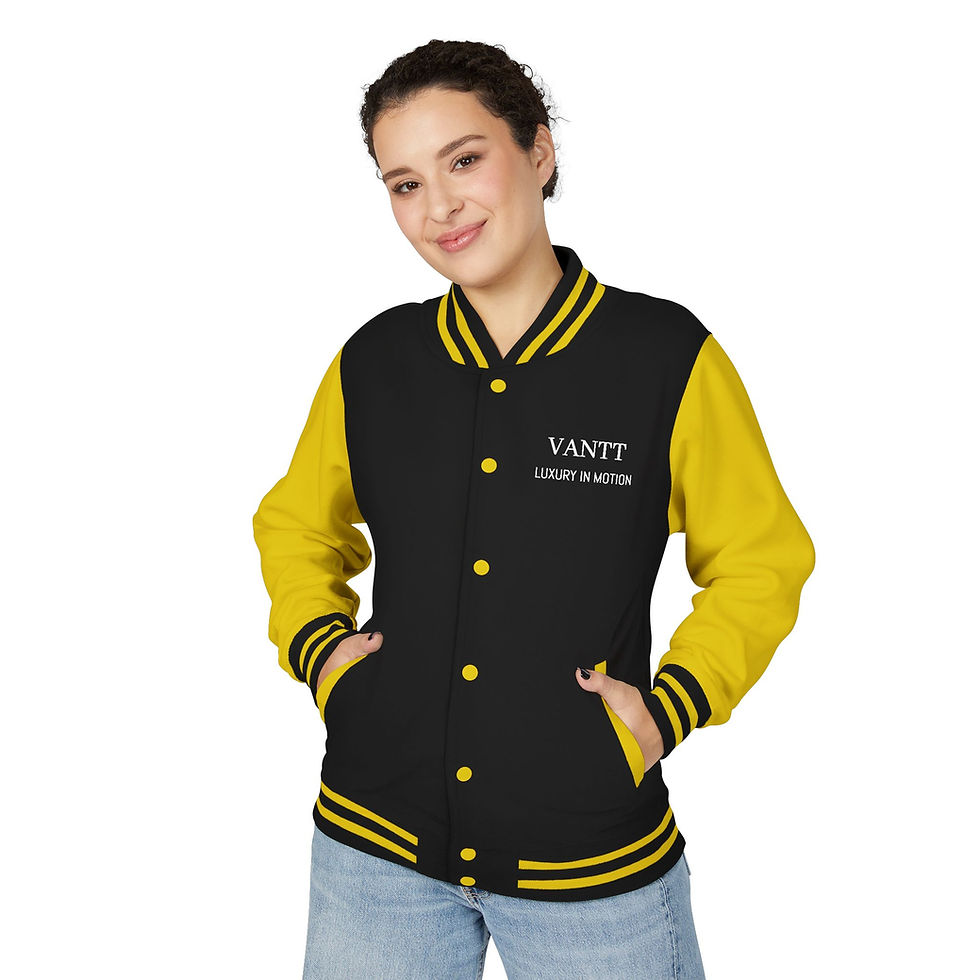 Thumbnail: Vantt Unisex Heavyweight Letterman Jacket