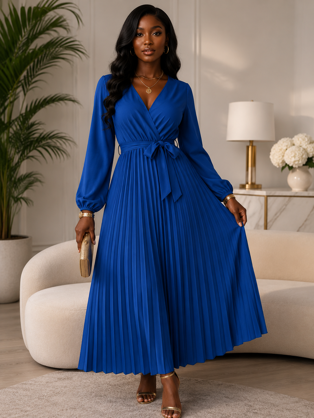 Gracefully Blue Maxi Dress