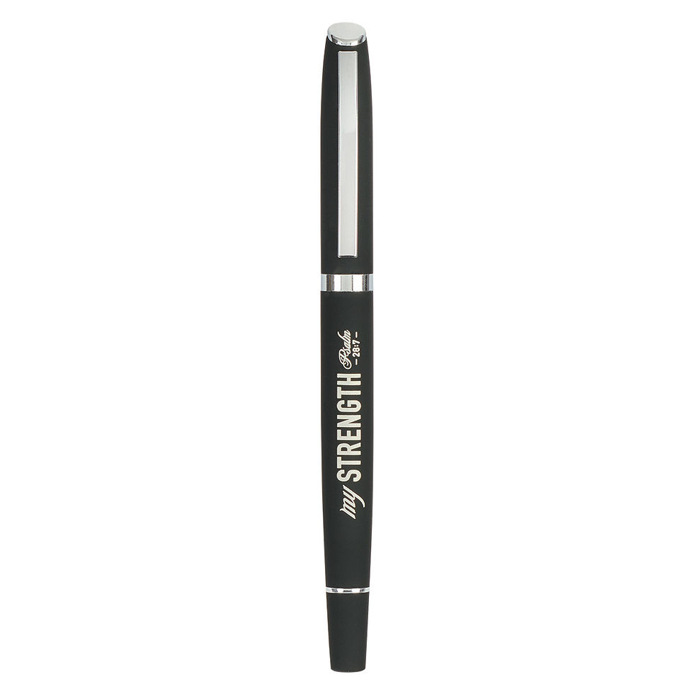 Thumbnail: My Strength Black Classic Gift Pen - Psalm 28:7