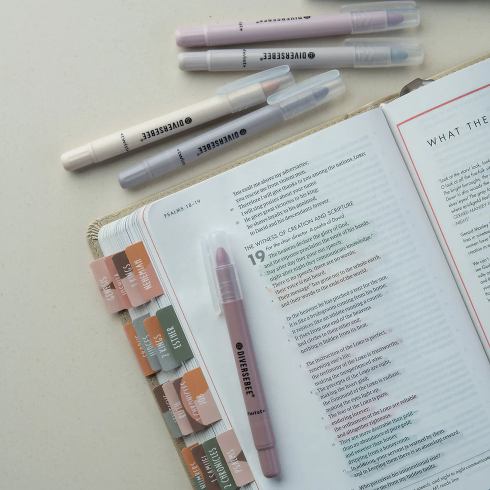 Thumbnail: Bible   Gel   Highlighters   and   Pens   No   Bleed   - Set   of   8   Dusty   