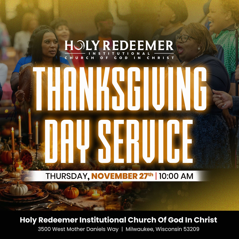 THANKSGIVING DAY SERUICE