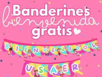 Banderines de BIENVENIDA