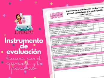 BAP Instrumento de evaluación de la NEM Contexto Escolar