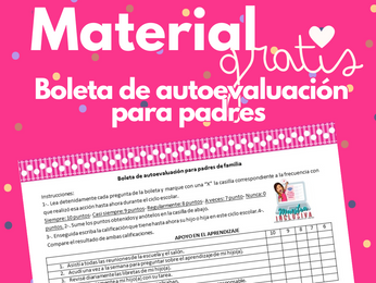 Boleta de autoevaluación para papás