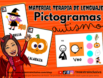 Autismo: Pictogramas de Halloween