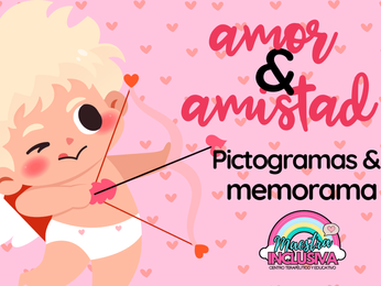 Día del amor y amistad: Pictogramas y memoramas