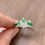 Thumbnail: Jade ring, natural jade, pure silver.