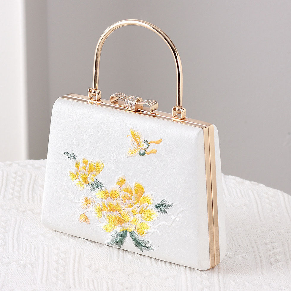 Vintage Embroidered Velvet Handbag This elegant vintage handbag features。。