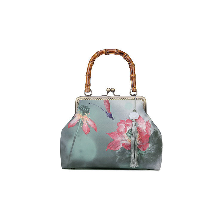 Ancient style cheongsam embroidered handbag, retro embroidered handbag,