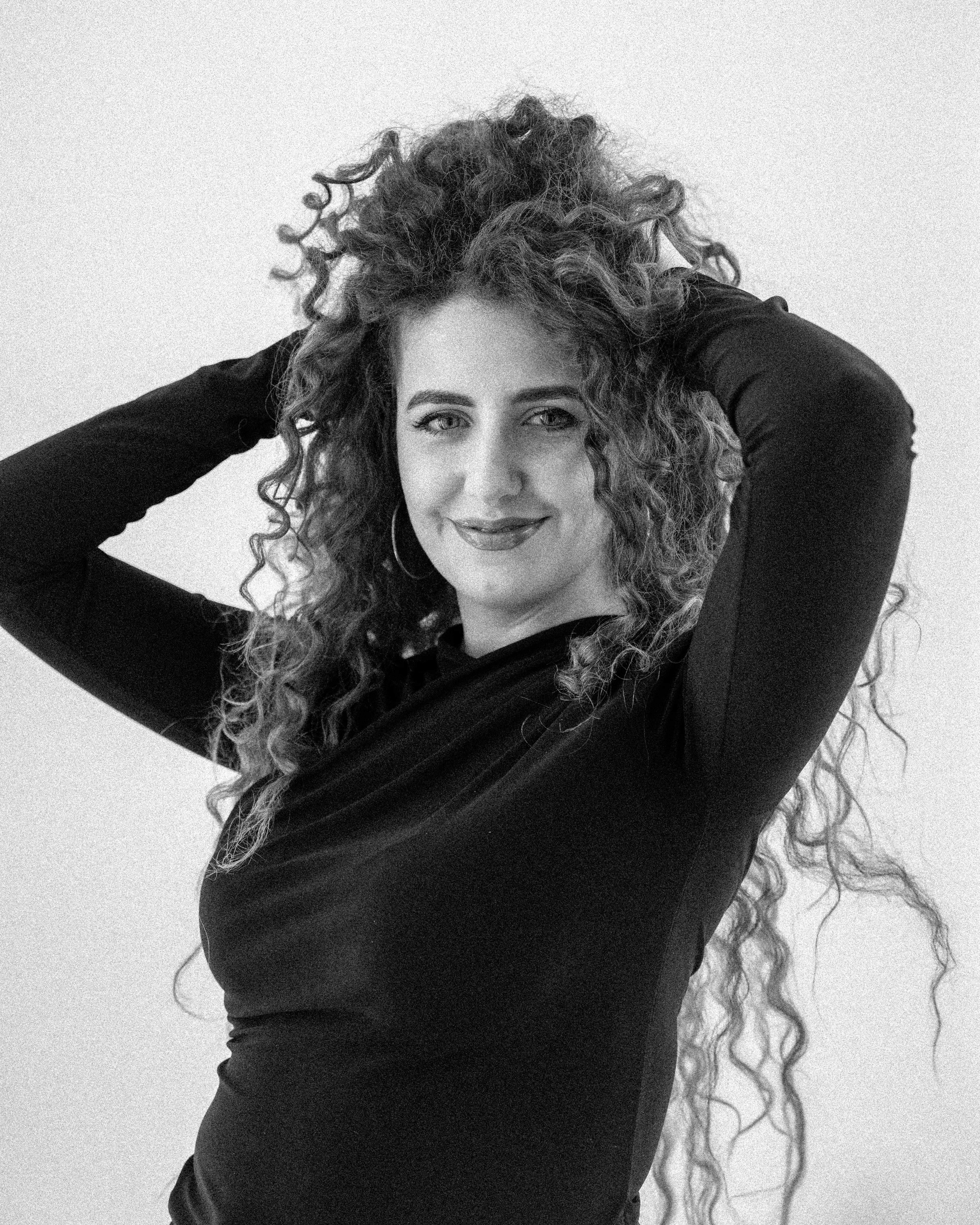 Marva, Senior Stylist at CHALK Dubai, expert in curls and textured hair.