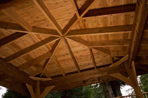 Custom Cedar Gazebo, North Vancouver, BC