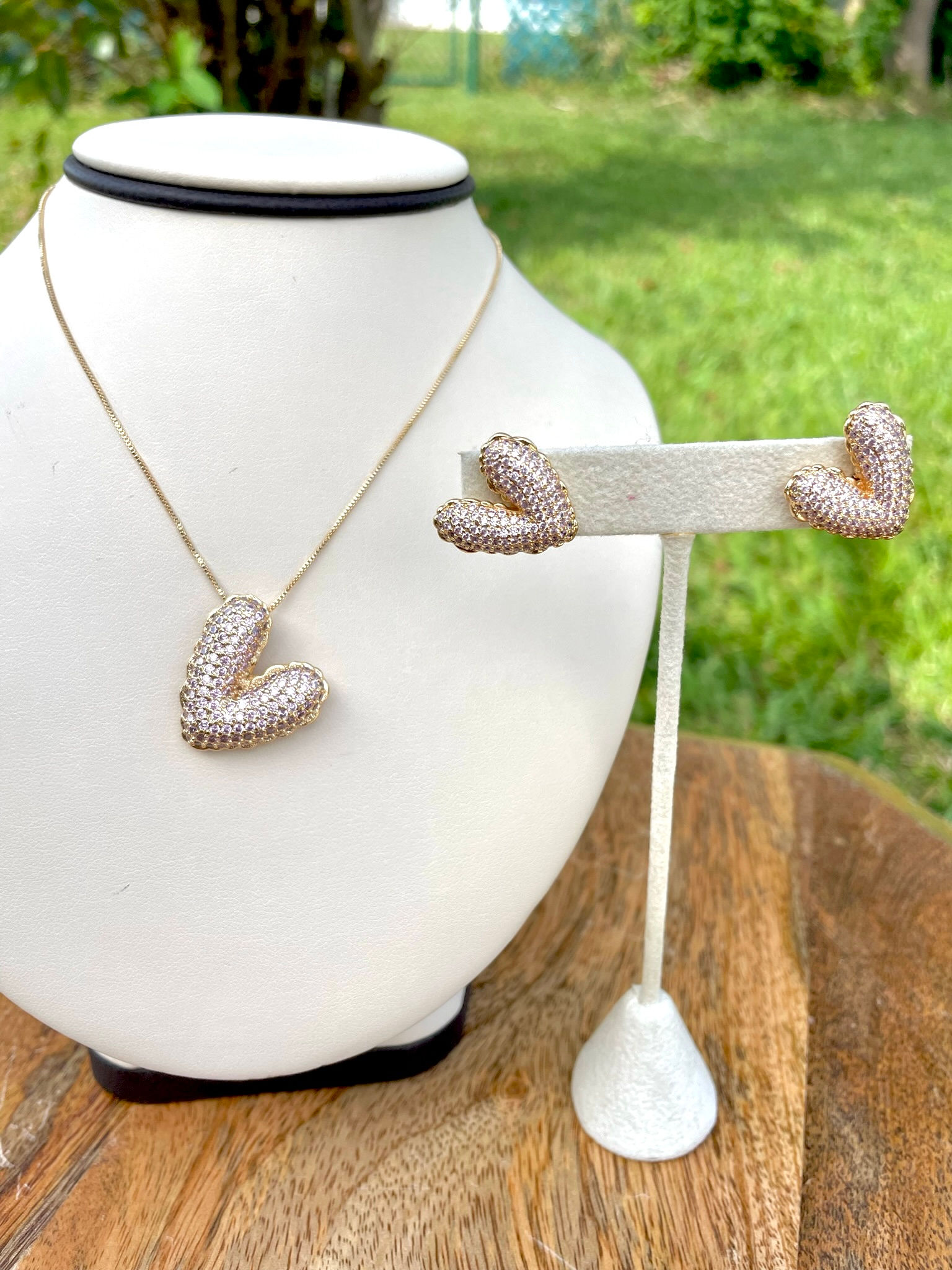 Conjunto Luxo Coração