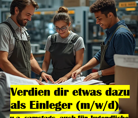 Aushilfe als Einleger bei Anzeiger Verlag GmbH