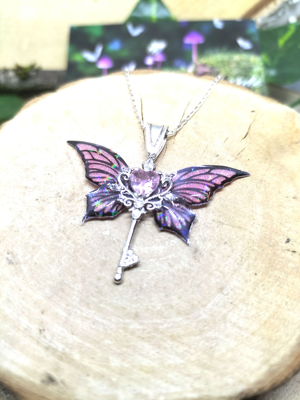 Miniature : Collier clé féerique Argent 925