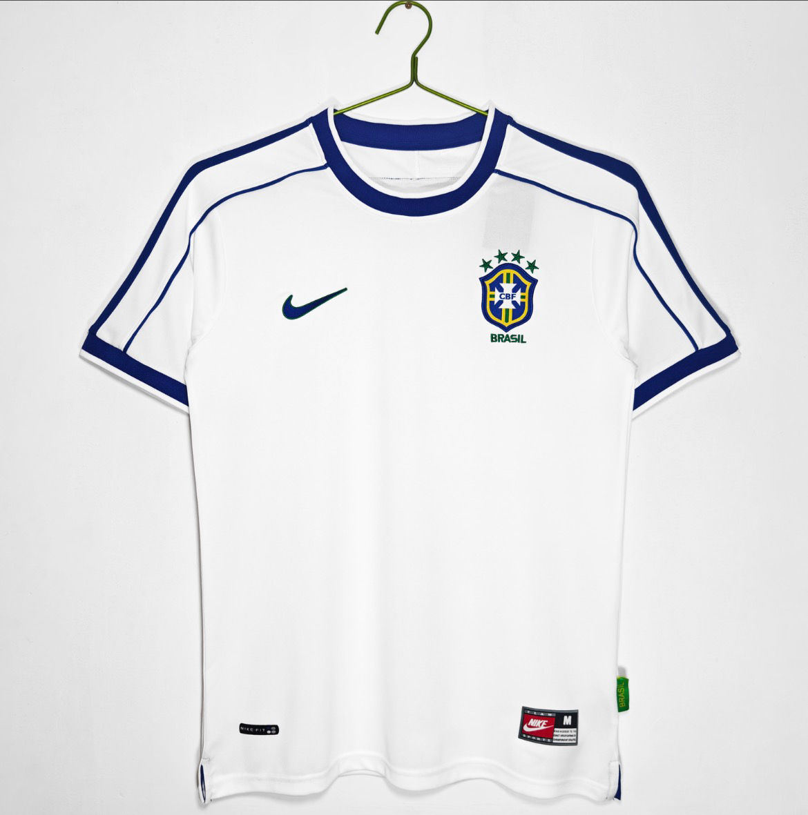 1998 Brazil Second away white Retro Jersey