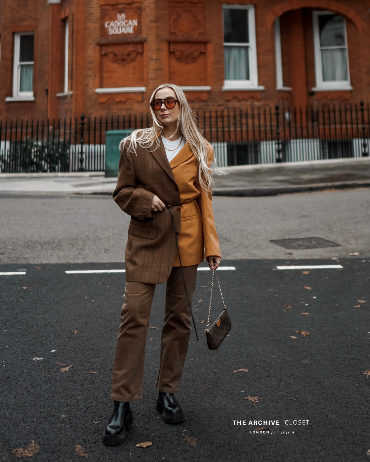 "Couldn't Decide" Checked Blazer